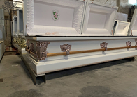 葬儀専門家のためのプレミアムメタリック棺長方形金属デザイン