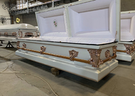 プロの葬儀サービスのための長方形鋼棺箱