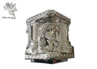 銀製のプラスチック棺Decoratin、小箱のキリスト モデルの葬儀の装飾的な部分