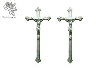 イエス・キリストの装飾的な葬儀の十字架像、物質的な銀製/銅色の棺の十字PP