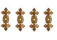 小箱ねじのための薄い金の棺ブラケットの表面の装飾の十字の形