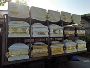金のプラスチック小箱の付属品の米国式の葬儀の棺の付属品