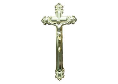 イエス・キリストの葬儀の金色のサイズ44.8の× 20.8 Cmのための装飾用の棺の十字架像
