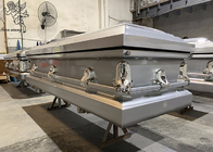 ISO9001 葬儀用金属不?? 鋼棺 調整可能で装飾可能な表面