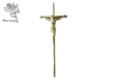 金のイエス・キリストの小箱の十字のサイズ37×13.7 Cm、イエス・キリスト3 #物質的な棺十字PP