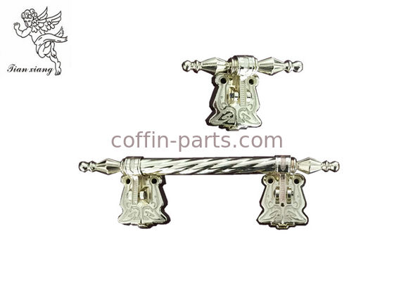 Funeral Swing Coffin Handles With Short Tube , Pale Gold H9023 - 1 Casket Handle Hardware