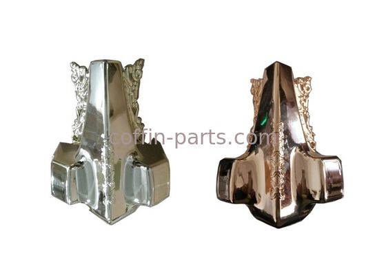 PP OR ABS Plastic Customized Gold-plating  Coffin Parts For Funeral Decoration
