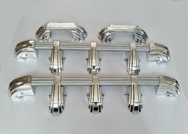 Gold Coffin Fittings Casket Corner Ornamental Plastic Material With Iron Steel Bars