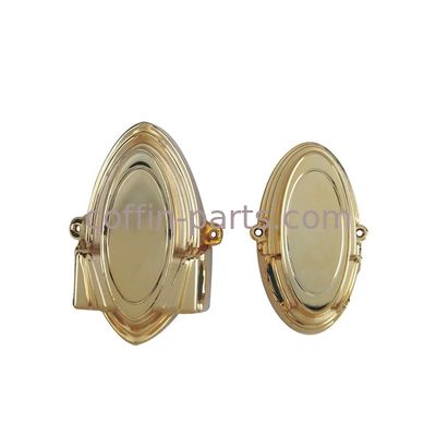 American Style Gold Plastic Casket Corners With Iron Tubes