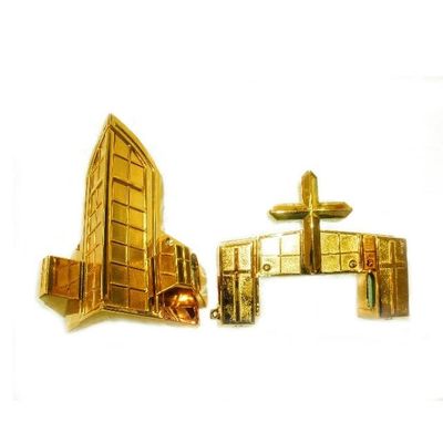 Funeral Casket Accessories Metal Coffin Corner With Iron Tubes