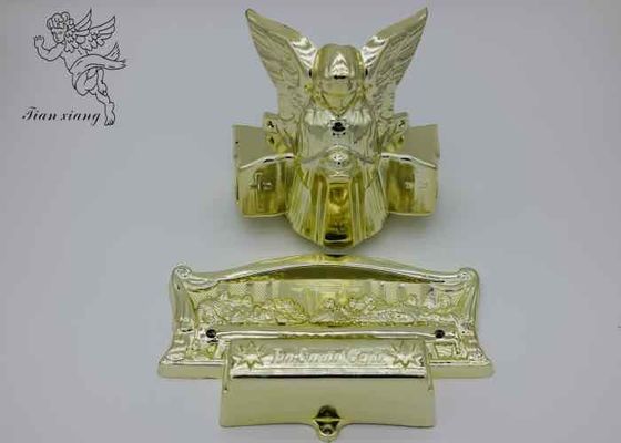 Silver Polished Plating Casket Hardware Unique Design Coffin Ornaments