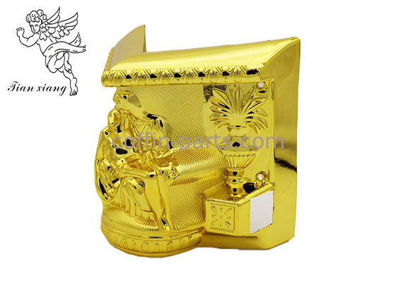 ギャリー色のプラスチック小箱は棺の装飾60cm x 45cm x 35cmに角を付けます